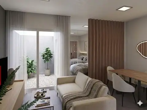 Departamento Monoambiente con 1 baño