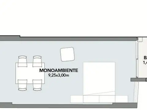 Departamento en Venta de Monoambiente