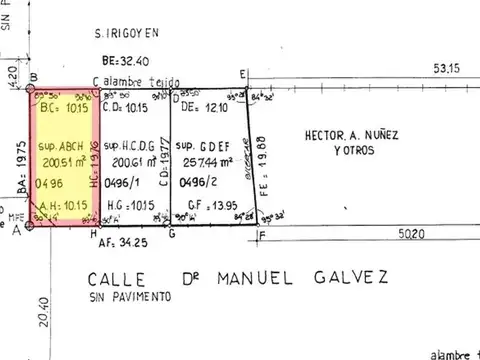 Manuel Gálvez esquina Uruguay