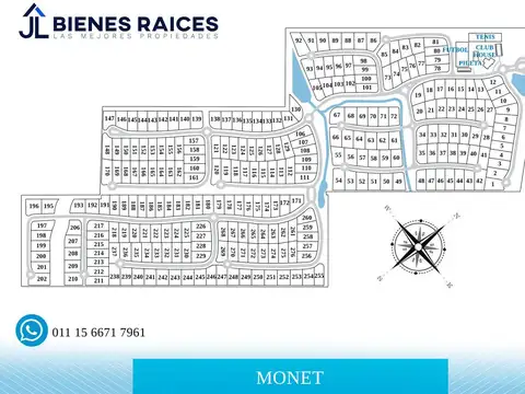 Terreno en venta de 1234 m2 en Monet Barrio Privado Cardales, Campana