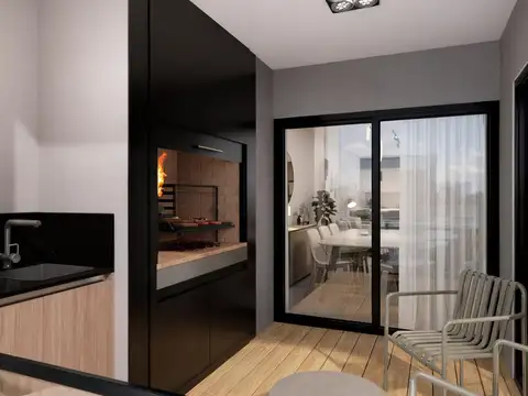 Departamento 2 ambientes con 1 baño