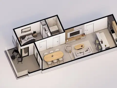 Departamento en Venta de 2 ambientes