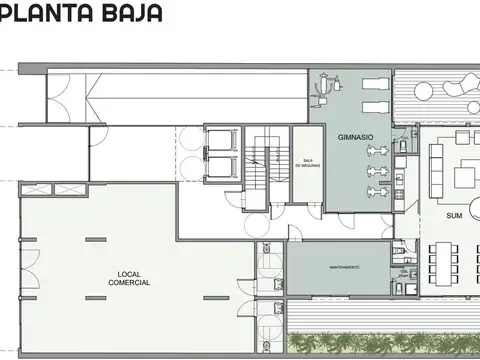 Departamento Monoambiente con 1 baño