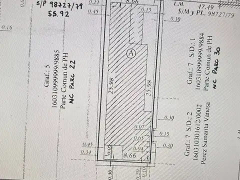 TERRENO EN VENTA 225 m2 (8.66x25.98)  BELLA VISTA