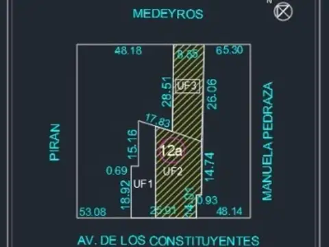 Terreno en Venta en Villa Urquiza, USD 1.300.000