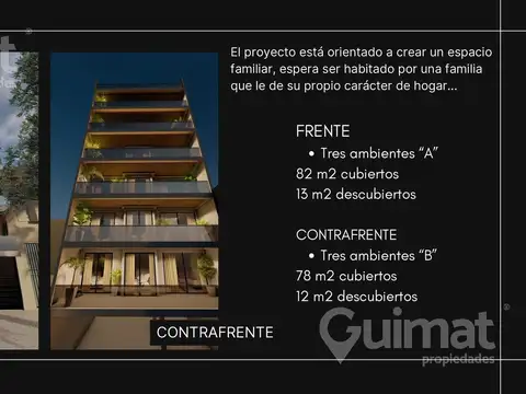 Departamento en Venta en Belgrano R, USD 250.000
