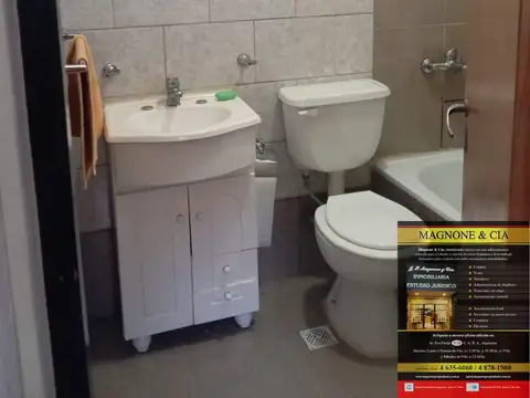 Departamento 2 ambientes con 1 baño