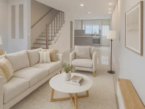 Departamento de 3 ambientes con patio y cochera