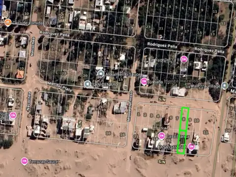 Dos lotes frente al mar en Sauce Grande 700m2