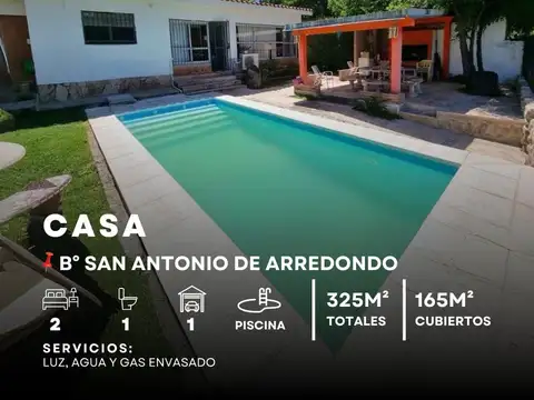 VENTA CASA DE 2 DORMITORIOS CON PILETA Y SALIDA DIRECTA AL RÍO EN SAN ANTONIO DE ARREDONDO