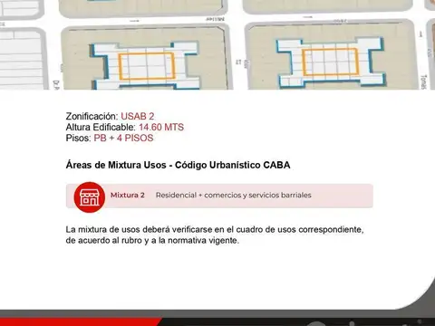 Terreno en Venta en Villa Urquiza, USD 345.000