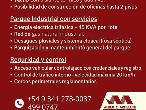 GALPON A ESTRENAR MICRO PARQUE INDUSTRIAL