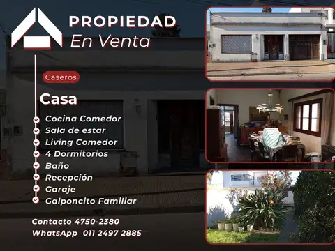 Casa en venta en Caseros