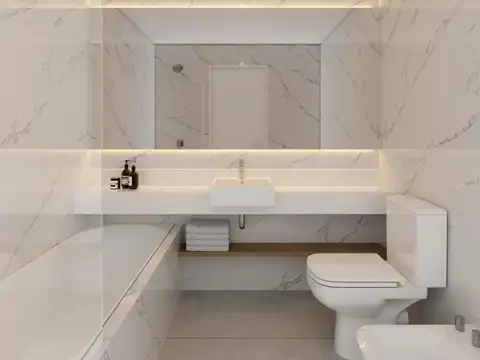 Departamento 3 ambientes con 2 baños