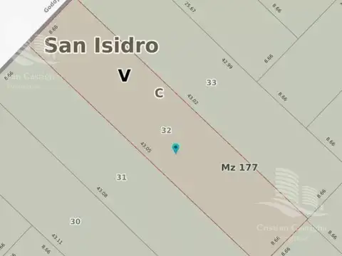 Terreno en Venta 42  mts Fondo