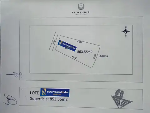 Terreno en Venta 23  mts Fondo