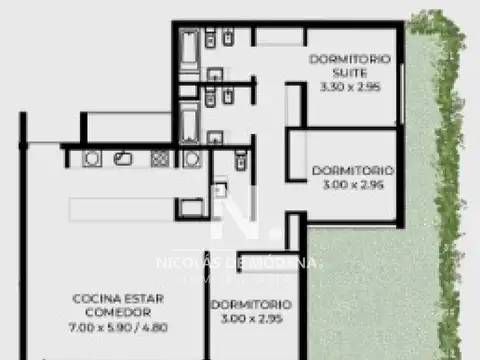 Departamento en Venta de 4 ambientes