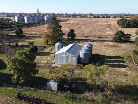 Se vende Galpón c/piso alto tránsito+ 4 silos 60tn