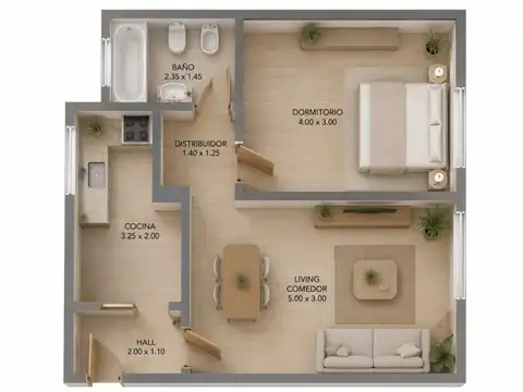 Lascano 3700, Piso 3