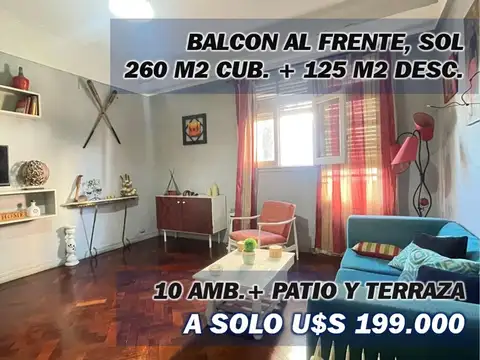Casa + 4 phs, 385 m2 tot., Loria esq. San Juan