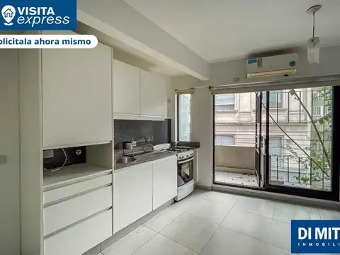 San Telmo monoambiente al frente con balcon y ascensor
