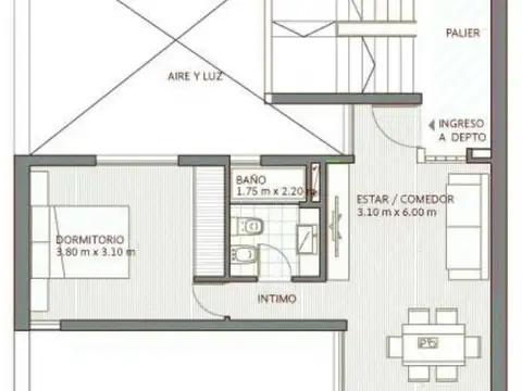 Departamento en Alquiler de 2 ambientes