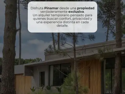 ALQUILER TEMPORAL - CASA- 4 AMBIENTES - PINAMAR