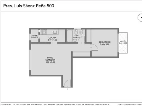 Departamento en Venta de 2 ambientes