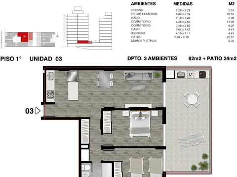 Departamento en Venta Apto profesional
