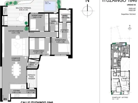 VENTA. Departamento 3 dormitorios en construcción.