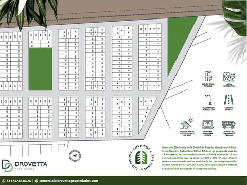 Terreno en Venta en Álvarez, USD 17.500