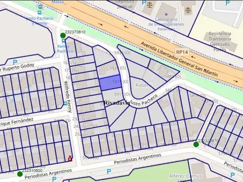 TERRENOS/FRACCIONES/LOTEOS - LOTEOS - CAMUS ALF, RIVADAVIA