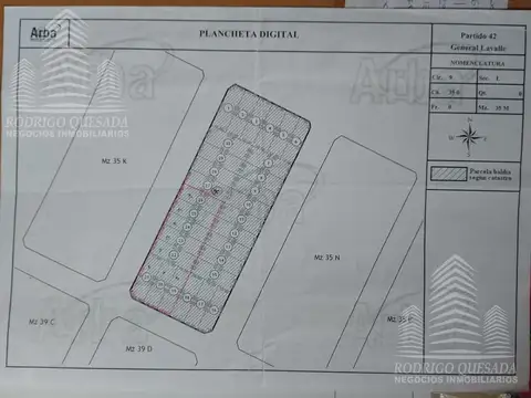 Lotes en Pavón-General Lavalle- CALLE EL TALA Y LA PERDIZ.