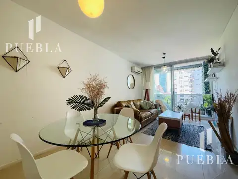 ALQUILER 2 AMBIENTES CON MUEBLES EN PALERMO CHICO CON COCHERA OPCIONAL Y AMENITIES