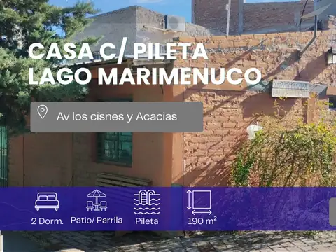 VENTA CASA 3 DORMITORIOS EN LAGO PELLEGRINI