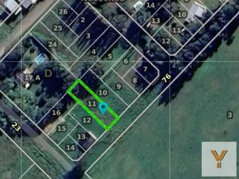 Terreno en Venta 44  mts Fondo