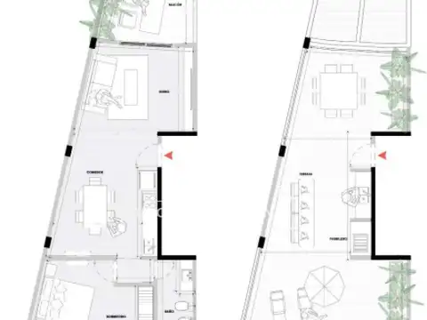 Departamento 2 ambientes con 1 baño