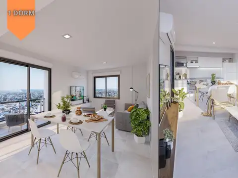 Departamento Monoambiente con 1 baño