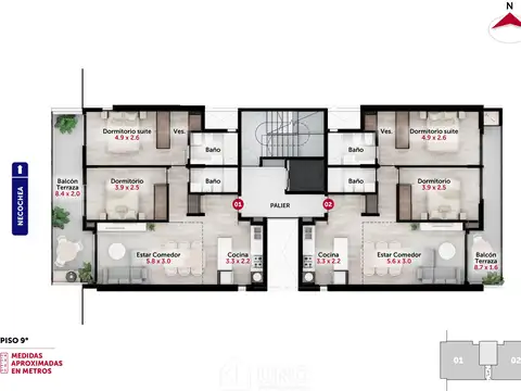 Departamento en Venta con 1 cocheras