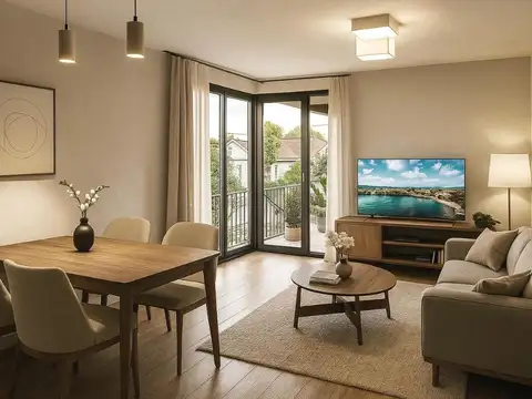 departamento 2 ambientes a estrenar en venta en lujan centro con balcón y cochera