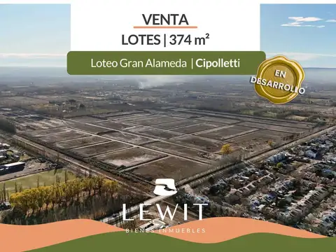 Venta terrenos | lotes desde 188 m² a 512 m² | Bº Gran Alameda | Cipolletti