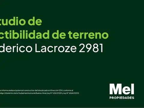 Excelente terreno - Corredor Medio -