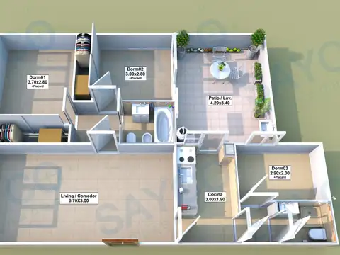 Departamento en Venta en Villa Crespo, USD 139.000