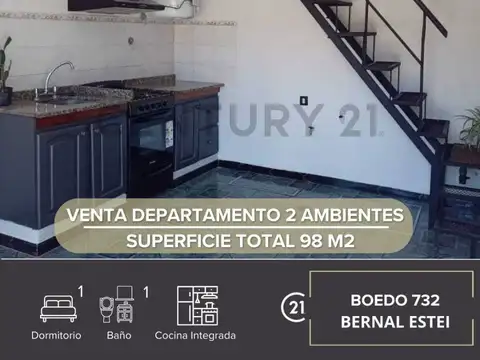 VENTA PH TIPO DUPLEX 2 AMBIENTES BERNAL