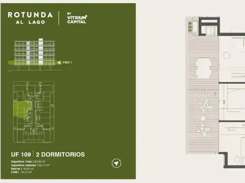 Rotunda al Lago 2 dorm Diciembre 2027