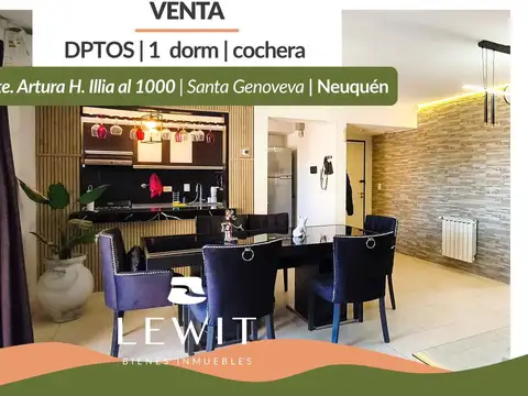 Venta departamento | 1 dormitorio | cochera y balcón | Illia al 1000 Neuquén