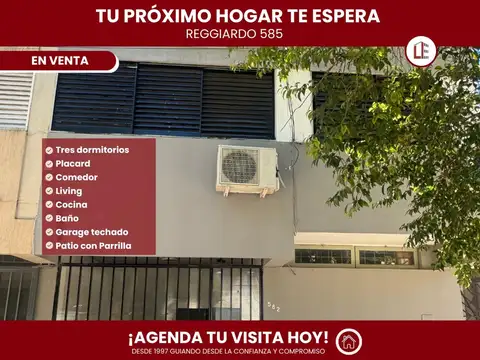 Casa 3 dormitorios en Reggiardo 580 | Patio | 2 baños