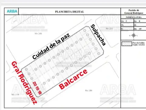 Terreno en general rodríguez