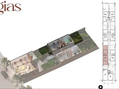 Departamento 2 ambientes con 1 baño