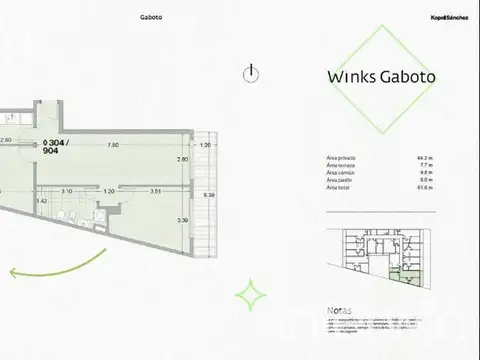 Departamento en Venta en Palermo, USD 188.900